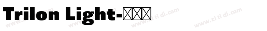 Trilon Light字体转换
